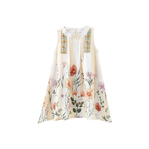 Mami Macca Полные С принтом Платья для девочек