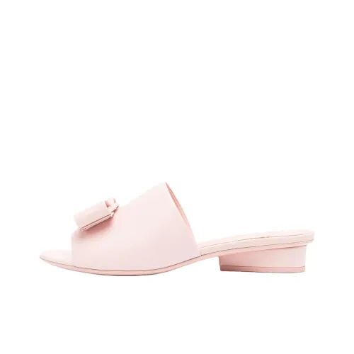 FERRAGAMO Viva Rubber Slide Тапочки Женские Розовые