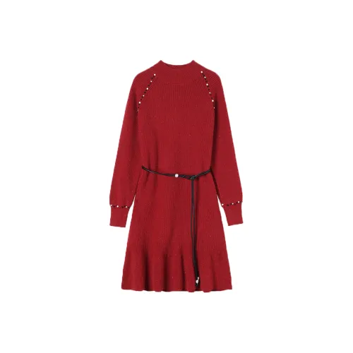 X MOOM Длинное платье с длинными рукавами женское