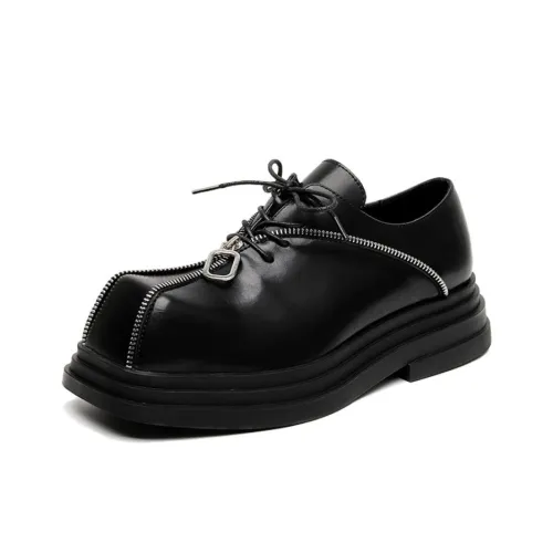 WEISHIBANGWEI Повседневные кожаные туфли Мужские Черные