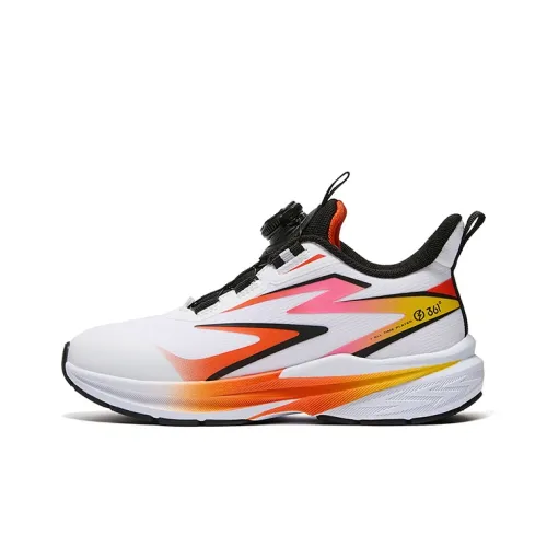 361°KIDS Устойчивый к истиранию Водонепроницаемый и Дышащий Легкий Амортизация Детская Беговая Обувь Белый Красный Подростки