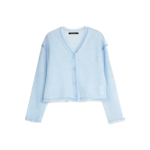 ELLE Светло-синий Женский Трикотаж