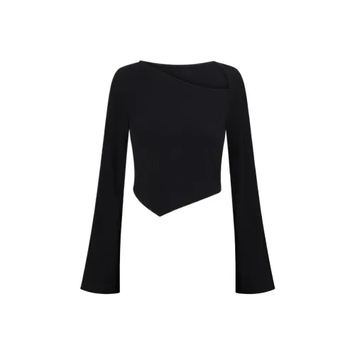 SABO SKIRT Черный Женский Короткий Топ