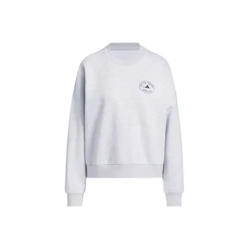 Adidas Светло-серый меланжевый цветочный дизайн женские свитшоты