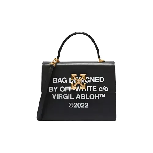 Off Белый Овечья шкура Одно плечо Сумка Мини Женские Черный