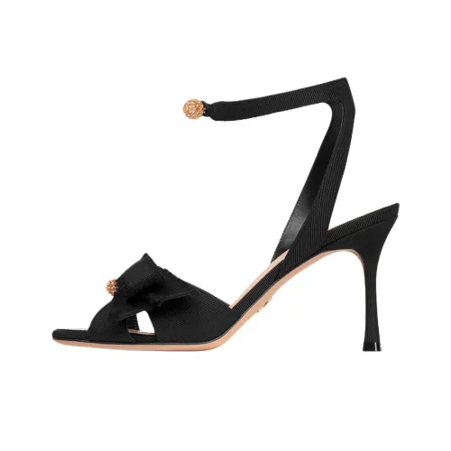 DIOR Adiorable One Ремень Сандалии 8 см Женские Черный