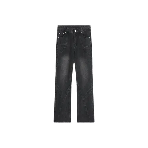 YINLANGSHIJIA Мужские черные джинсы
