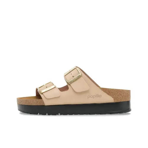 Birkenstock Arizona EVA Устойчивые к истиранию Слипоны Унисекс Бежевые