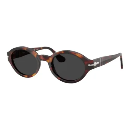 PERSOL Ацетат Круглые Солнцезащитные очки Женские Умбра