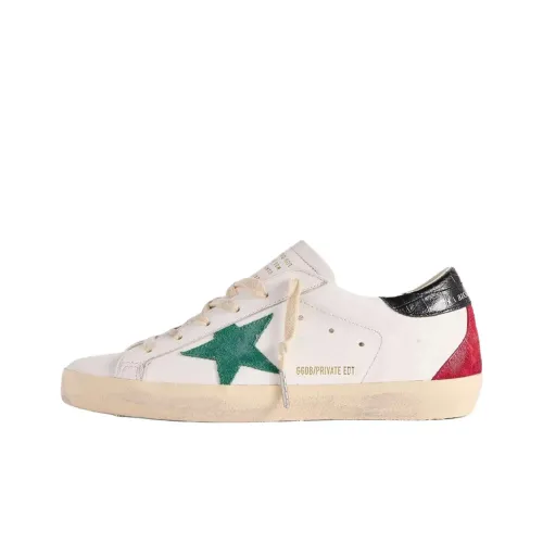Golden Goose Супер Звезда Low Топ Скейтборд Кроссовки Женские Белый Зеленый