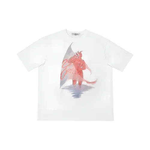 YONGIANT Белая Мужская T-Рубашка