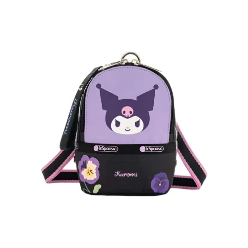 LeSportsac Ткань Рюкзак Маленький Женский Фиолетовый Розовый