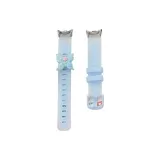 Прозрачный Синий-Бабочка Двухцветный Кремниевый Ремешок