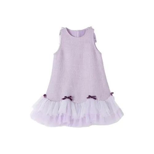 YUANYUAN GIRL Светло-фиолетовые детские платья