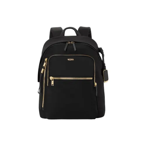TUMI Nylon Backpack Standard Unisex Black Gold ТUMI Нейлоновый рюкзак стандартный унисекс черный и золотой