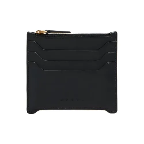 Marni Trunkaroo Коровья кожа Держатель для карт Женские Черный