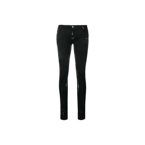 PHILIPP PLEIN Черные Женские Джинсы
