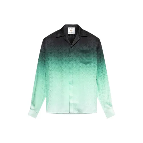 CASABLANCA Темно-зеленые Мужские Рубашки