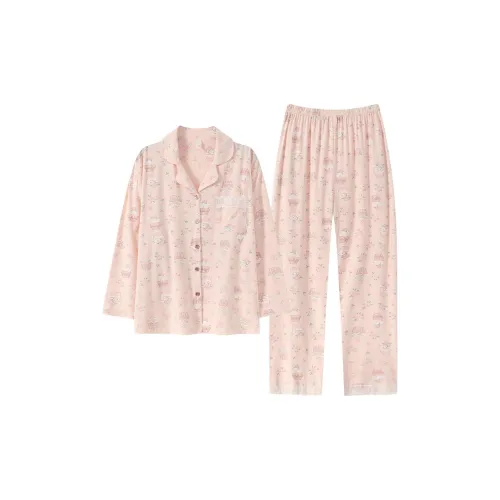 XIAFENYAN Розовый Женский Пижамный Комплект