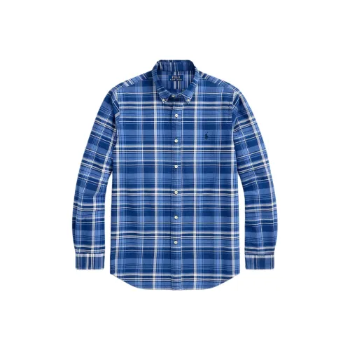 Polo Ralph Lauren Blue Men's Shirts Поло Ralph Lauren Синие Мужские Рубашки