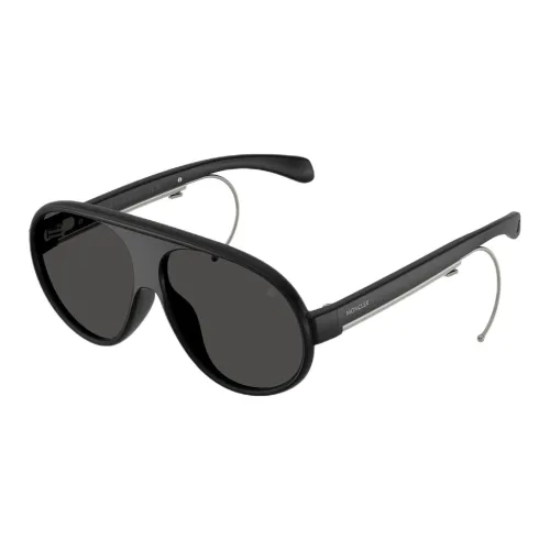 Moncler Нерегулярная форма Солнцезащитные очки Унисекс Черный