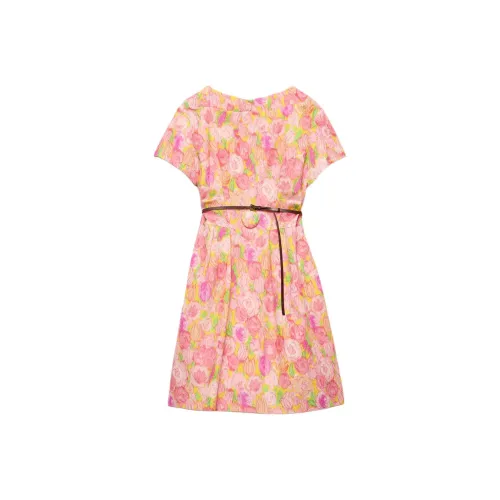 PRADA Fw25 Короткий рукав Платье Женское