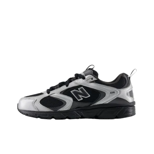 New Balance 408 Casual Low Top Черный/Серебряный Унисекс