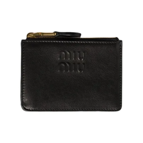 MIU MIU Sheepskin Картхолдер Унисекс Черный