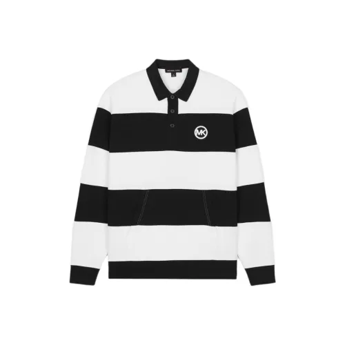 MICHAEL KORS Черное Белое Мужское Поло