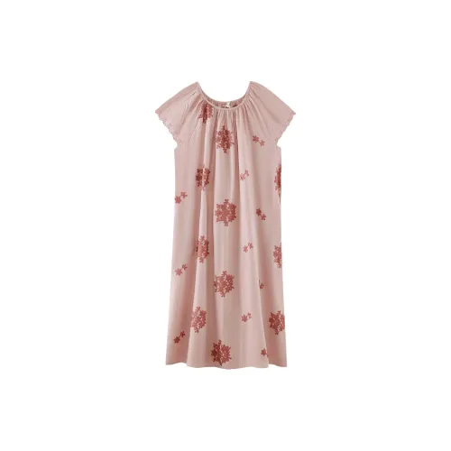 ZumashL S85171# Платье Мягкий матовый Пион Женские Ночные сорочки
