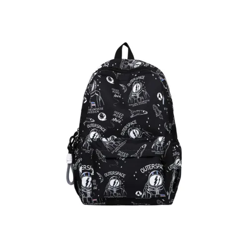 ZKHE Нейлоновый рюкзак стандартный для подростков белый черный