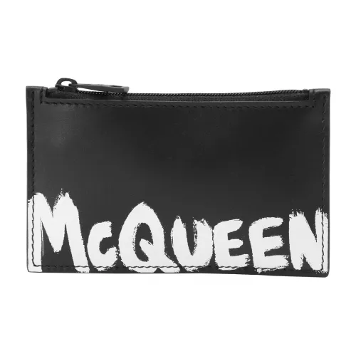 Alexander McQueen Кожа Кошелек для карт Унисекс Черный