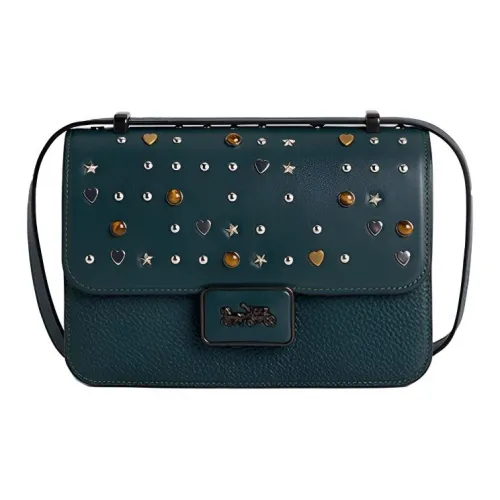 COACH Alie Коровья кожа Сумка через плечо Сумка на плечо Средняя Женская Джунгли Зеленый