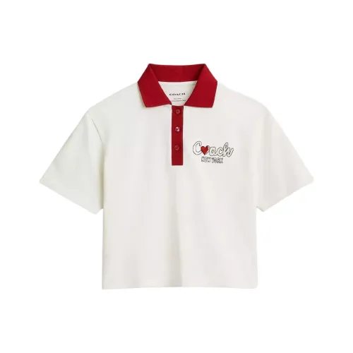 COACH Белая Женская Поло