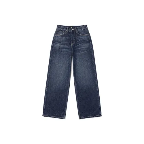 Lee Темно-синий Унисекс Джинсы