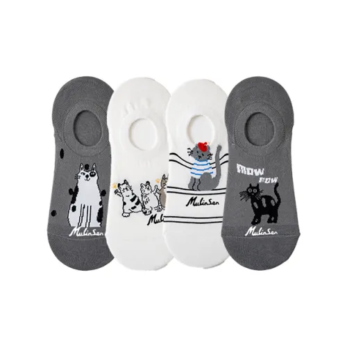 Mulinsen Низкие носки женские упаковка из 4 пар