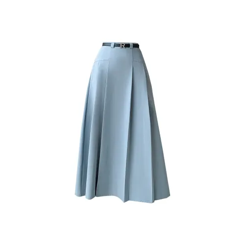 RTNH Синий Женские Повседневные Длинные Юбки