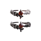 Белая голубь и черная ворона - красный алмазный черный перо + цветовой блок перо