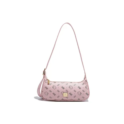 Sanrio Hello Kitty PU (полиуретан) Сумка через плечо Женская Розовая Коричневая Молочно-чайная