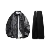 Комплект (черный топ+черные брюки)