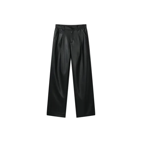 ADXKM Черные Женские Кожаные Штаны