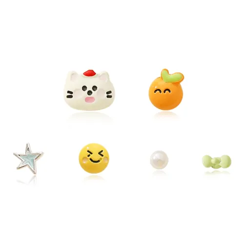 DVNRR Сплав Серьги-гвоздики Женские