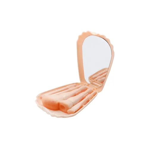PILLOWMAN Оболочка Makeup Brush Портативный Набор из 5 шт. Кисти для макияжа и Путешествие Мини Зеркало для макияжа