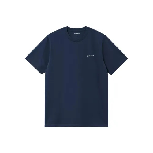 Carhartt WIP FW25 S S Script Вышивка T-Рубашка T-Рубашка Мужская