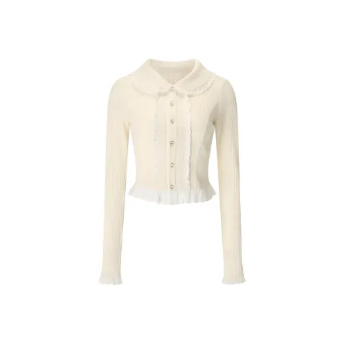 Leather Cat Светло-желтый Женский Трикотаж