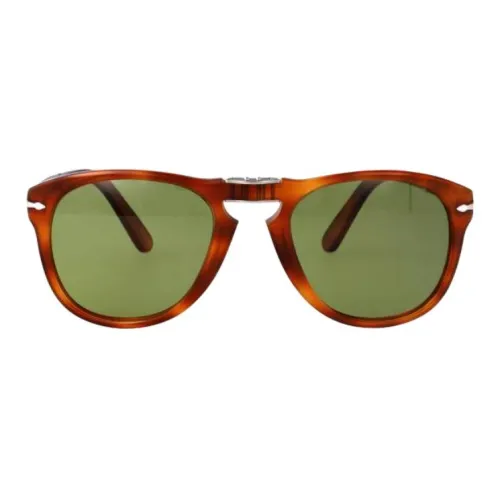 PERSOL Ацетат Квадратные Солнцезащитные Очки Мужские Коричневые