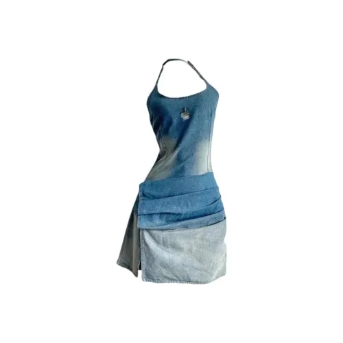 MORii Синий Женские Платья без рукавов