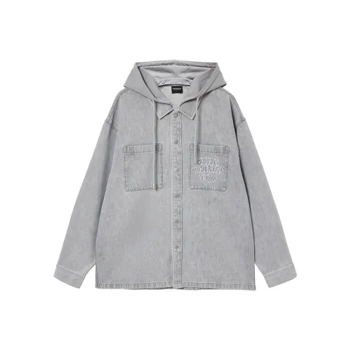 JACK JONES C43 Светлый Джинсовый Серый Мужская Рубашка