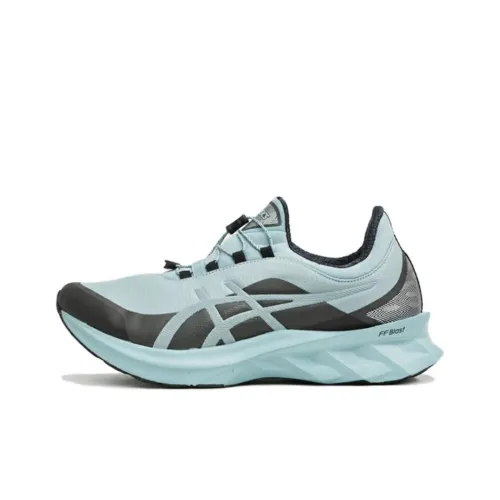 Asics Novablast 1 Устойчивый к истиранию Дышащие Низкие Беговые кроссовки Мужские Синий Черный