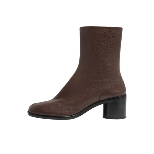 Ботильоны Maison Margiela Tabi 6 см мужские коричневые